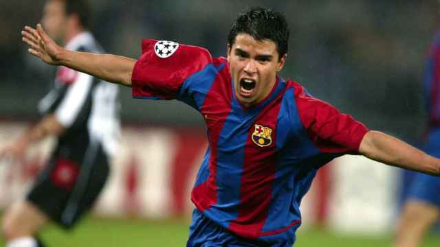 Saviola, con el Barça