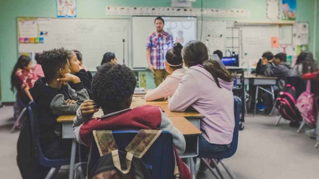 Imagen de archivo de una clase de inglés