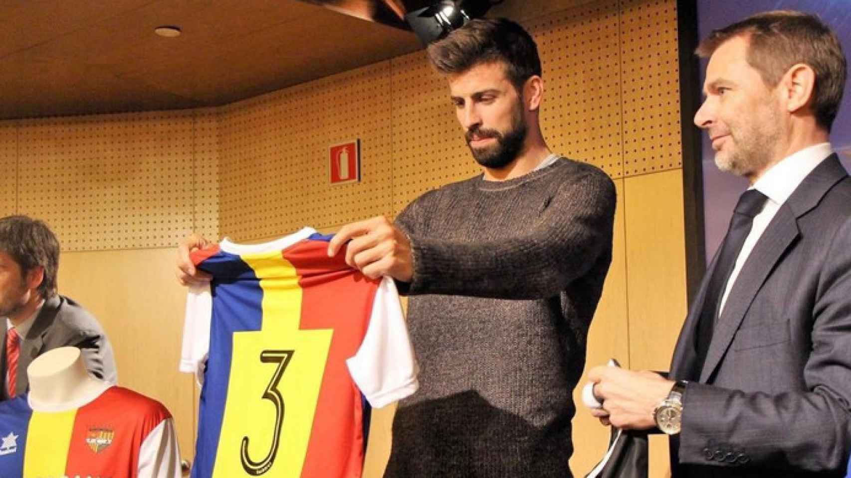 Gerard Piqué, durante un acto del FC Andorra / REDES