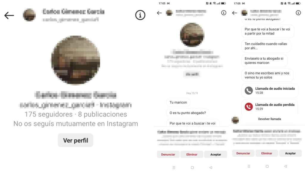 Las amenazas que Aarón ha recibido a través de las redes sociales