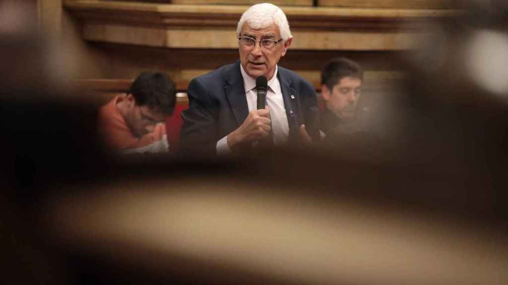 El 'conseller' de Salud, Manel Balcells, en el Parlament