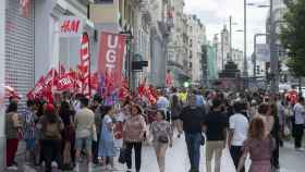 Una concentración de trabajadores de H&M