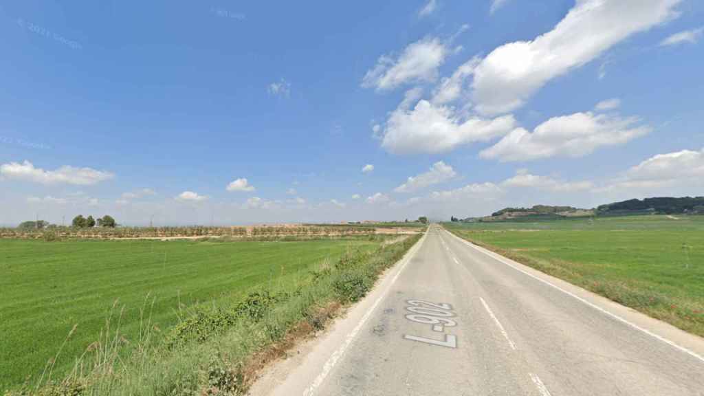 Carretera L-902, entre Almacelles y Alfarràs (Lleida)