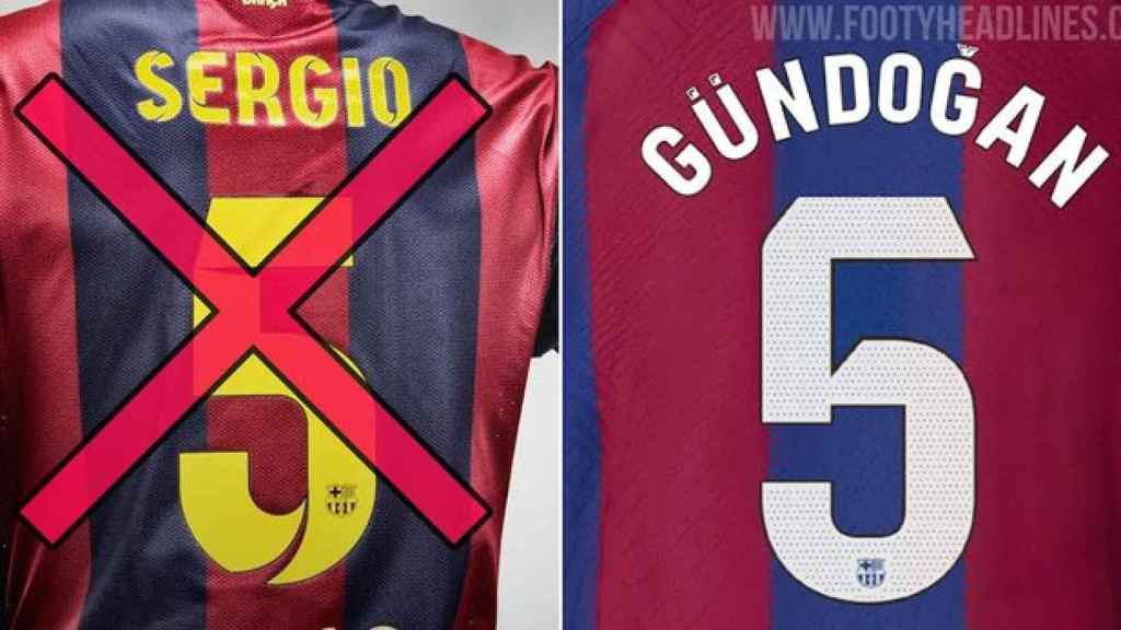 El posible dorsal de Gundogan con el Barça / FOOTYHEADLINES