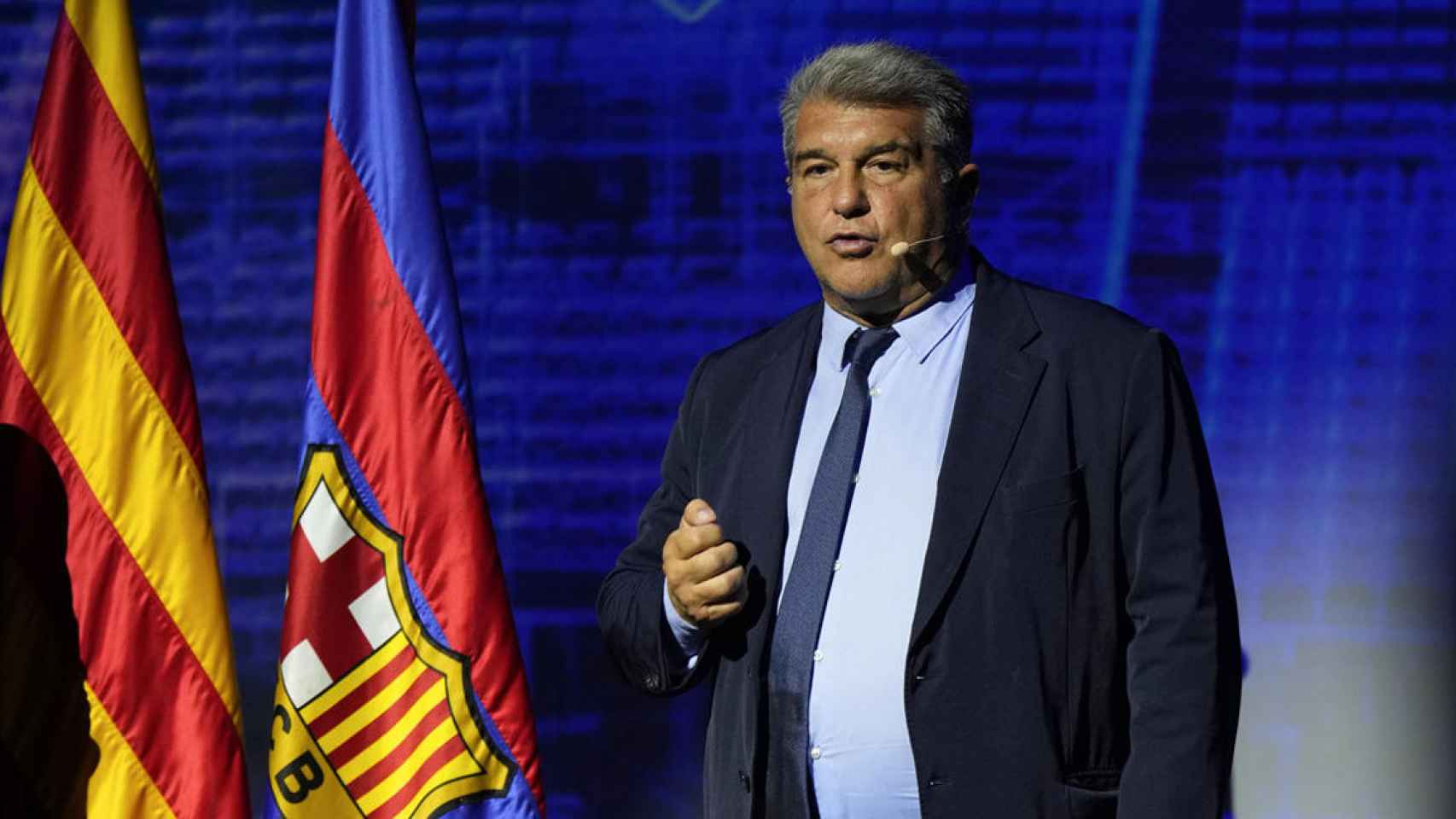 Joan Laporta participa en la presentación del proyecto Barça Vision