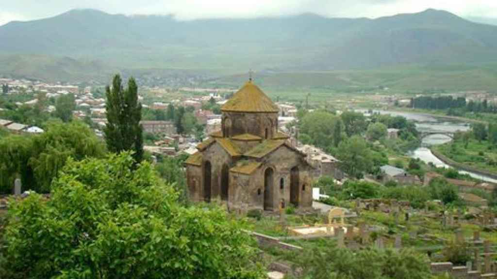 Imagen aérea de Sisian, en Armenia