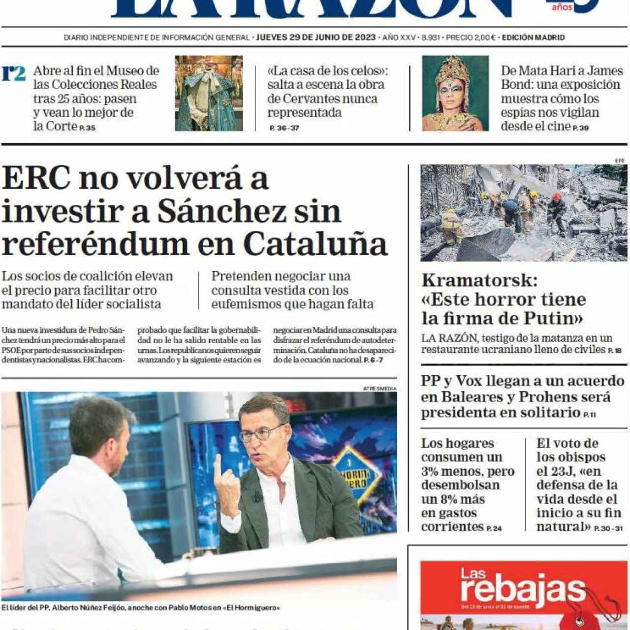 La Razón 29 de junio de 2023