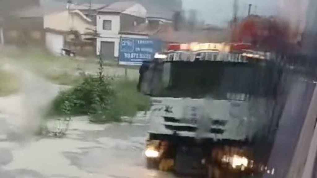 Inundaciones este jueves en Castellgalí (Barcelona)