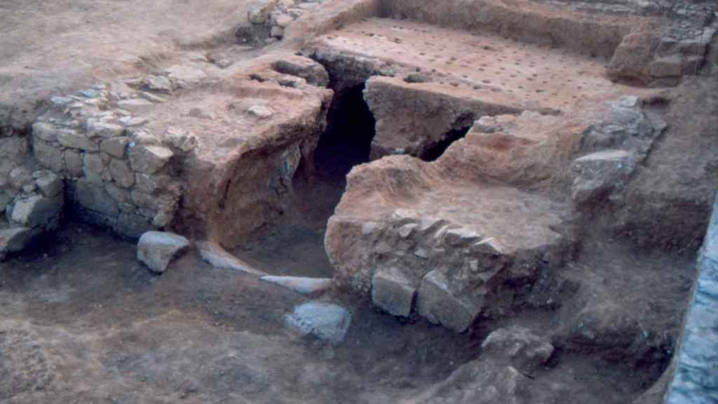 Horno en el yacimiento de Ca l'Arnau