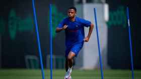 Ansu Fati, durante un entrenamiento de la temporada 2022-23 / FCB