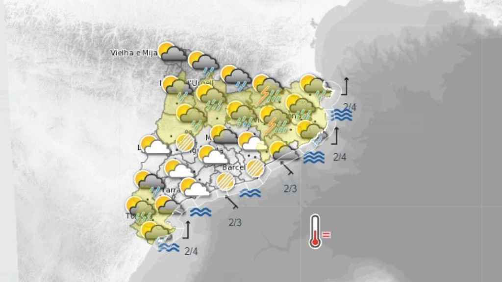 El tiempo de este lunes 3 de julio en Cataluña