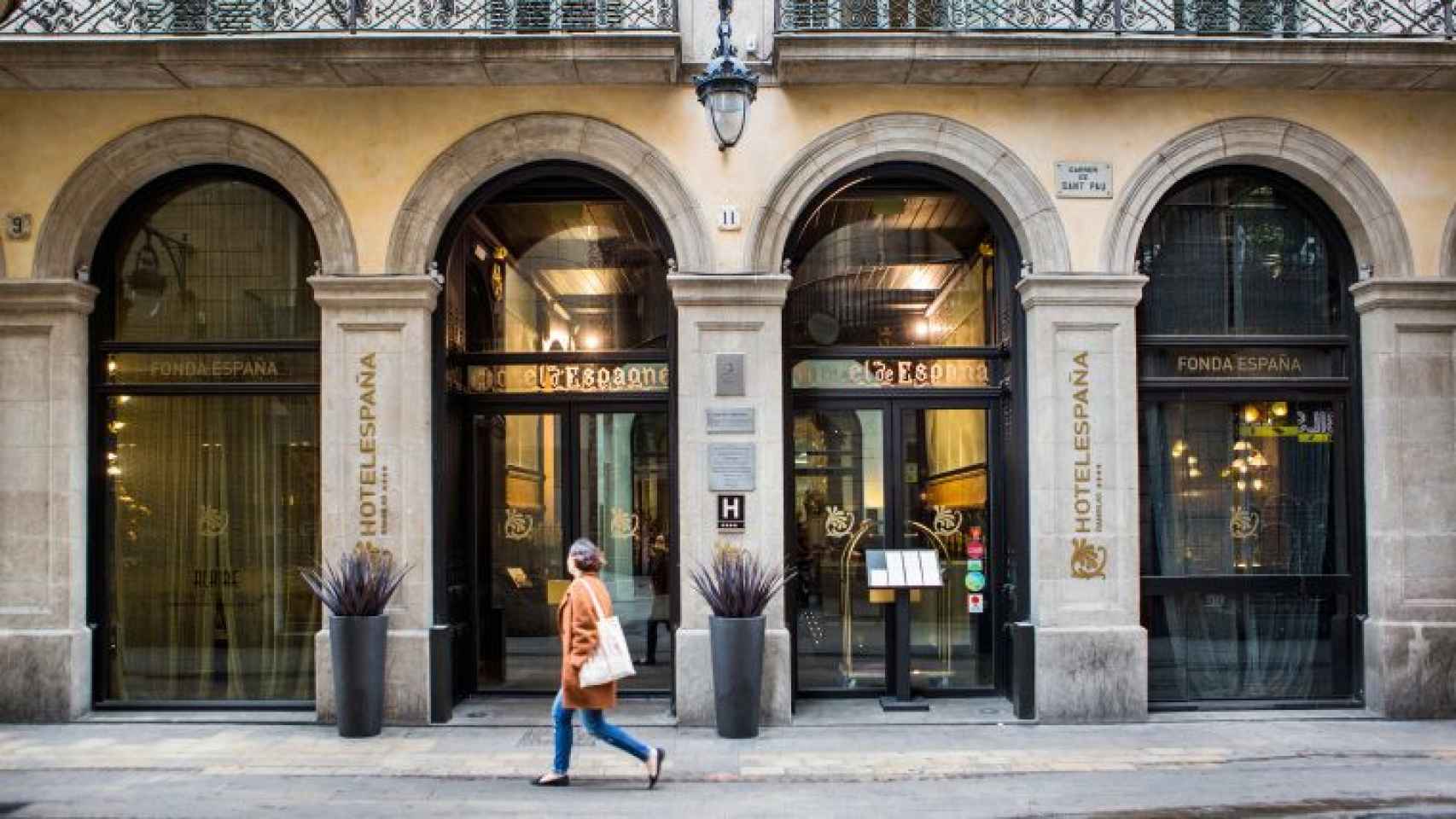 Imagen del Hotel Espanya, situado en Las Ramblas de Barcelona