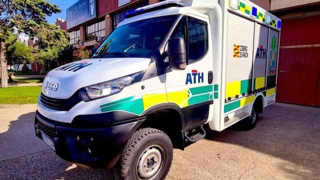 Imagen de un vehículo sanitario de Ambulancias Tenorio en Aragón