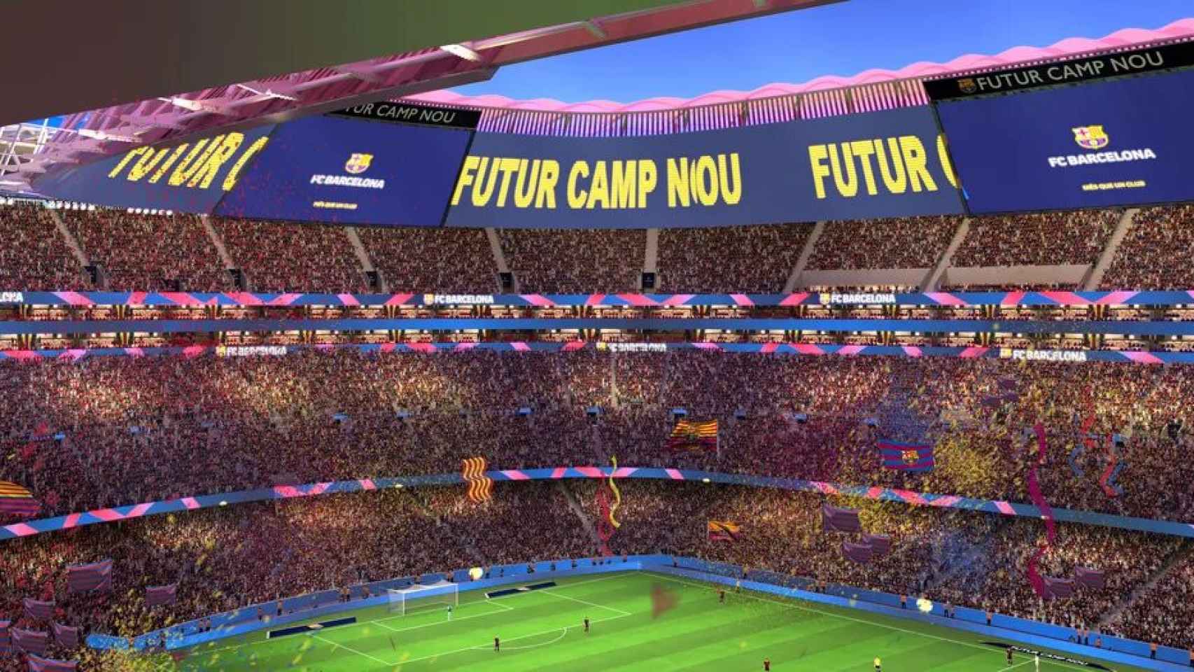 Imagen virtual del nuevo Camp Nou