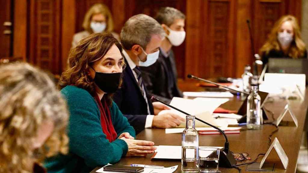 Ada Colau, reunida con el Cuerpo consular en 2021