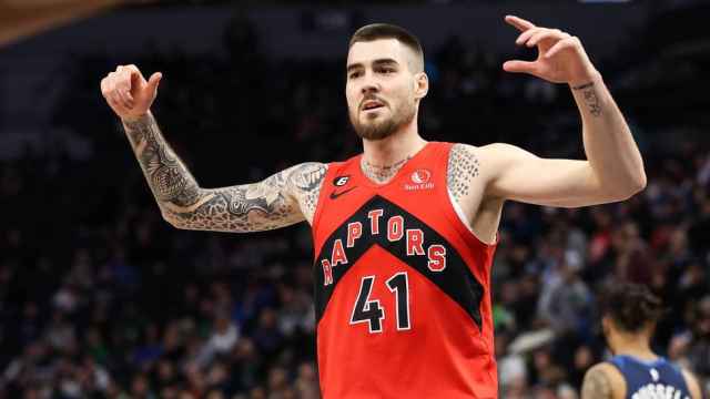 Juancho Hernangómez, con los Raptors