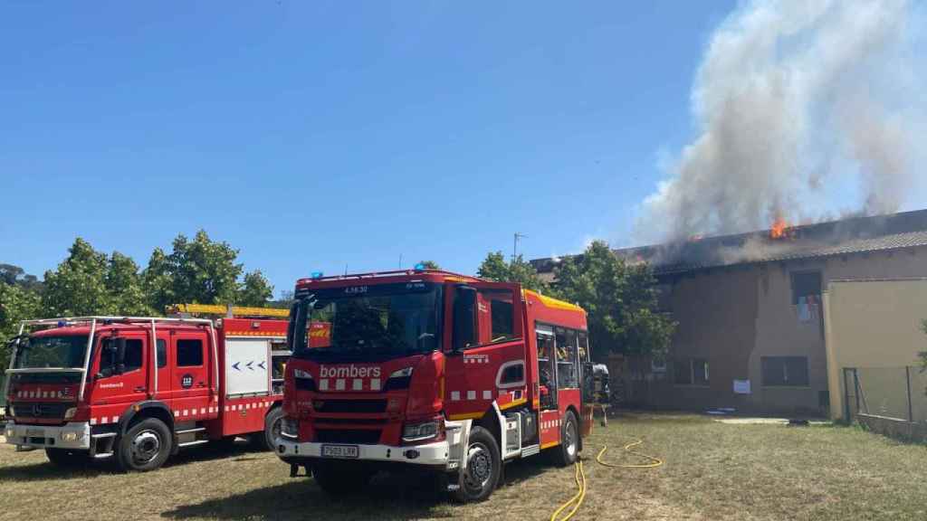 Incendio en una casa de colonias de Vallgorguina