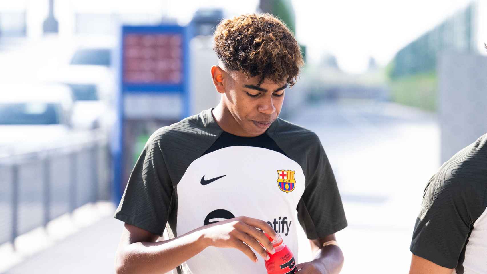 Lamine Yamal, en el primer día de pretemporada del Barça