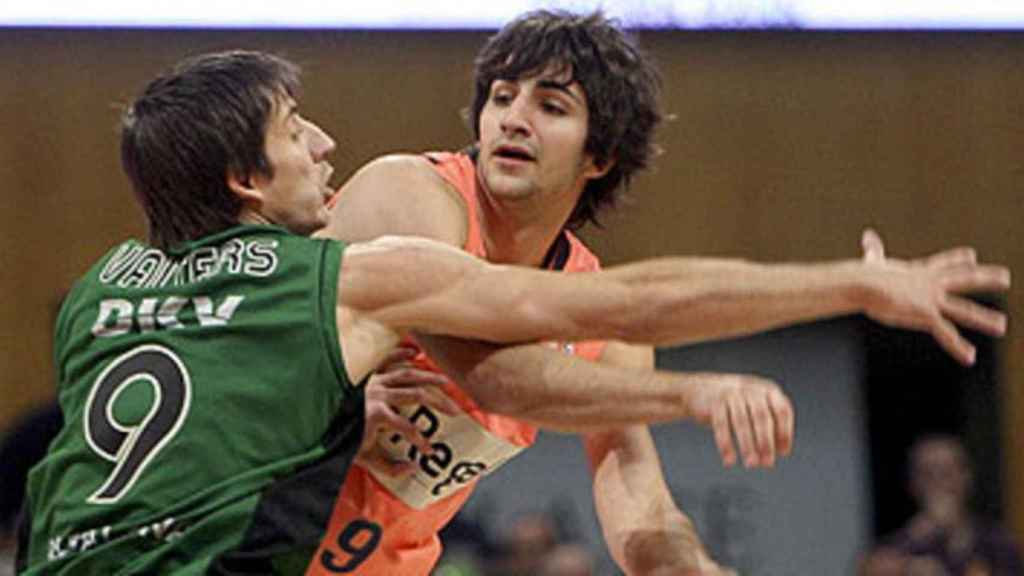 Ricky Rubio en un partido ante la Penya