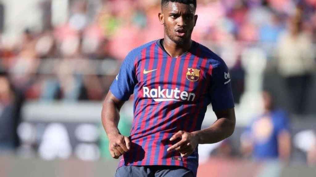 Marlon Santos jugando con el Barça