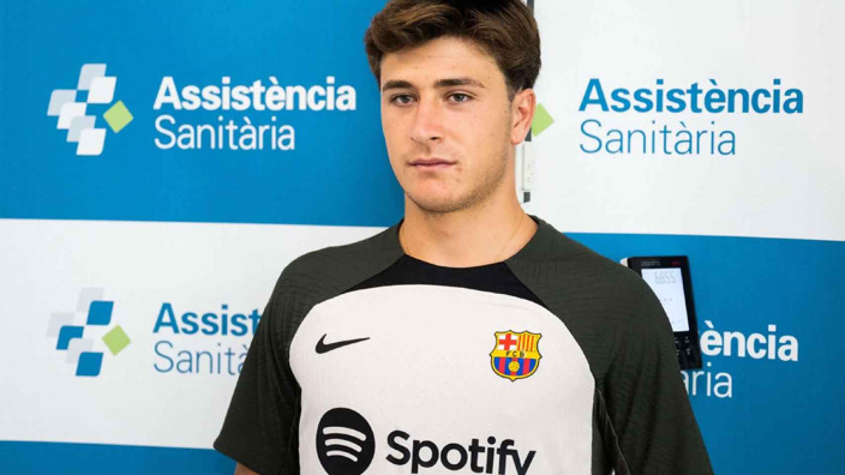 Pablo Torre, durante la revisión médica de la nueva pretemporada del Barça