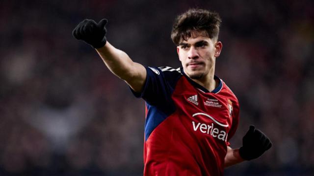 Abde, en un partido disputado con el CA Osasuna