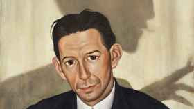 Detalle del retrato del doctor Hans Haustein, ejecutado por Christian Schad en 1928