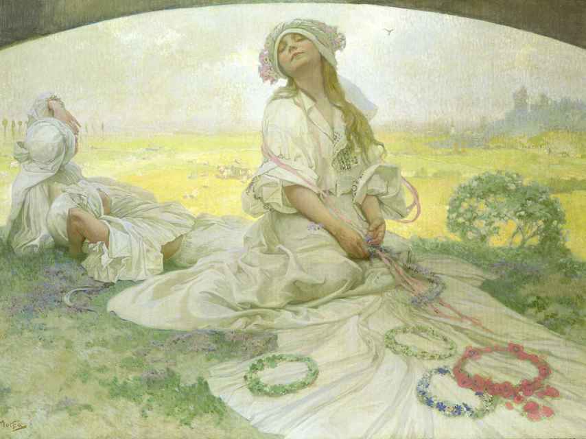 Canción de Bohemia, 1918, uno de los lienzos de la muestra