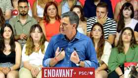 El presidente del Gobierno en funciones y candidato a la reelección, Pedro Sánchez, hoy