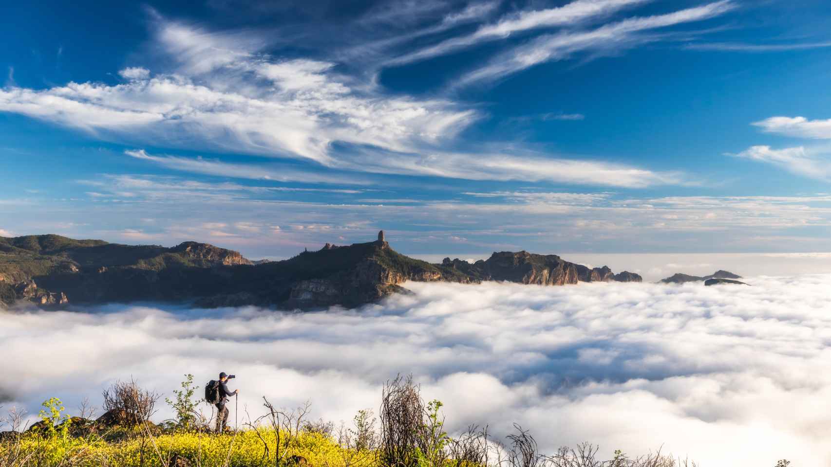 Vista de Gran Canaria desde la Cruz de Tejeda