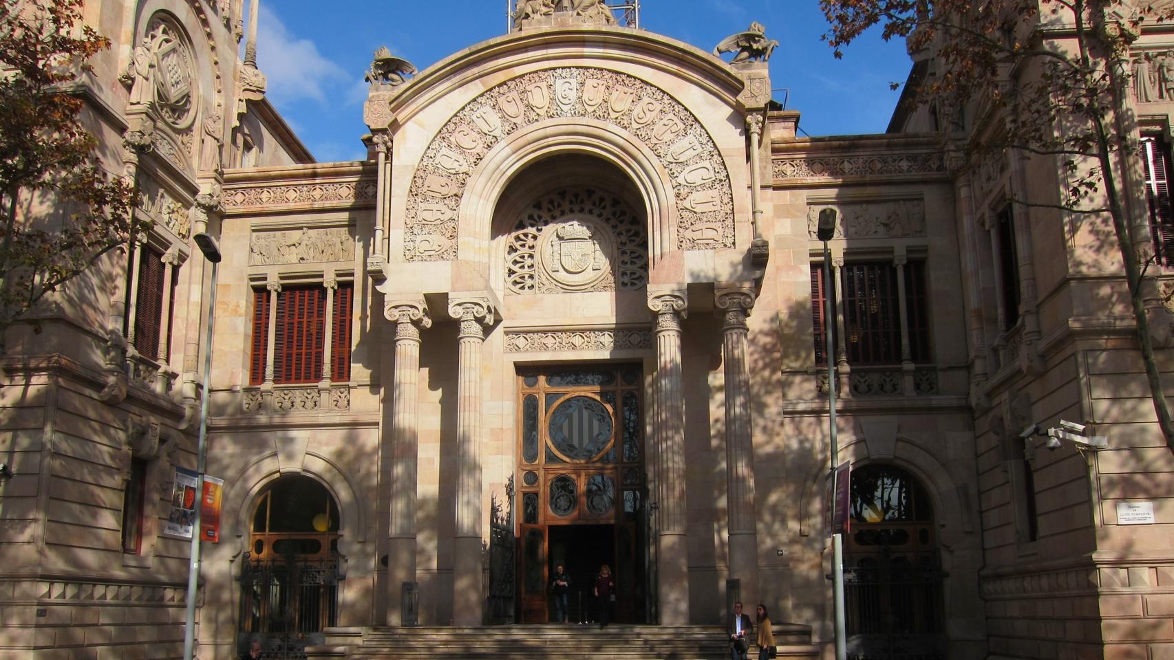 Fachada del Palau de Justícia, sede del Tribunal Superior de Justicia de Catalunya (TSJC) y de la Audiencia de Barcelona