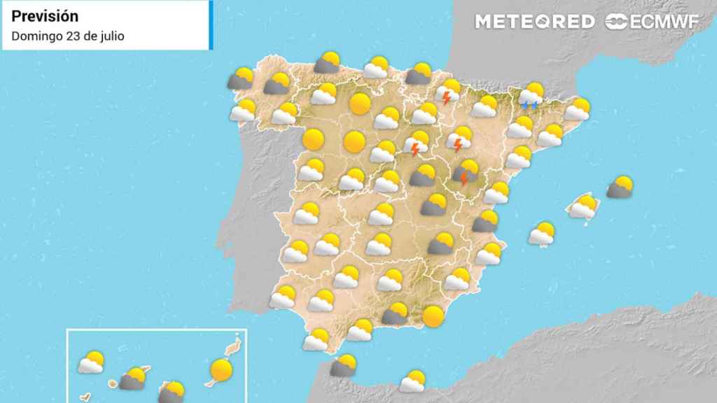 Previsión del tiempo en las elecciones generales del 23J