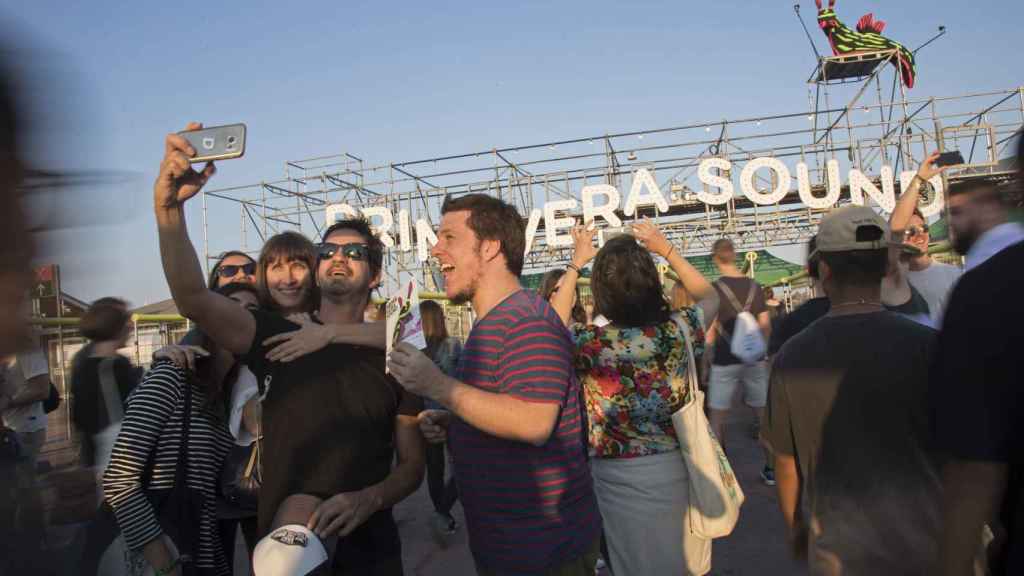 Un selfi en el Primavera Sound de Barcelona