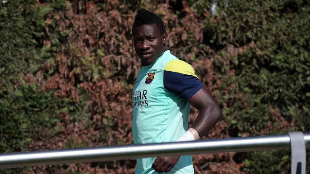 André Onana, durante su etapa en el Juvenil A del Barça