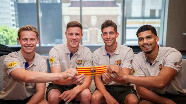 Los cuatro capitanes del Barça