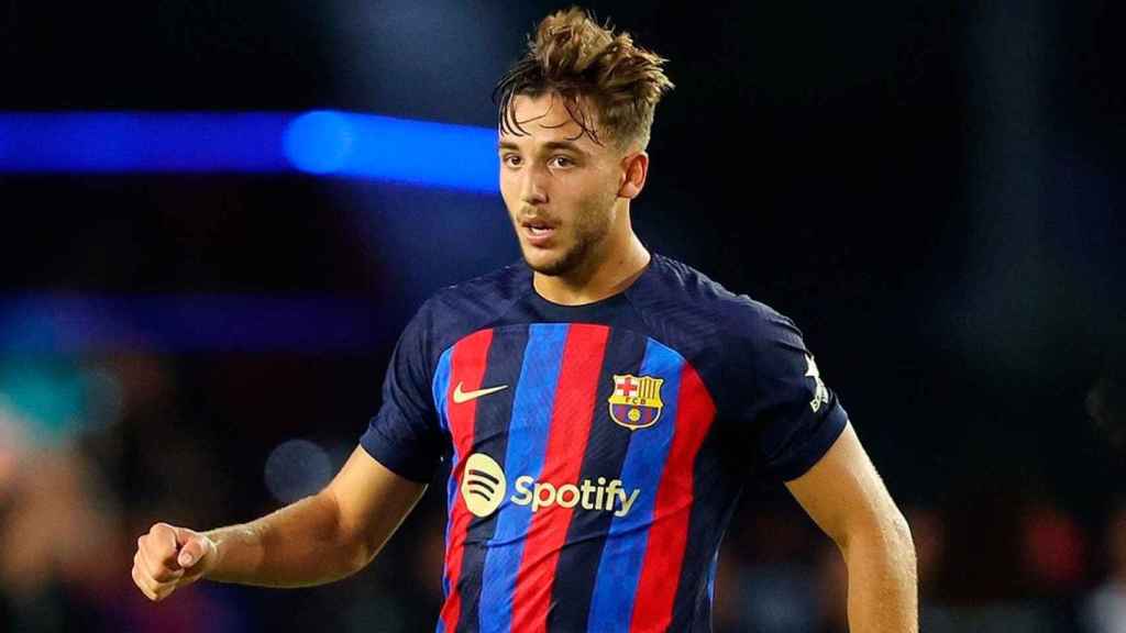 Nico González, durante un partido con el FC Barcelona en una imagen de archivo