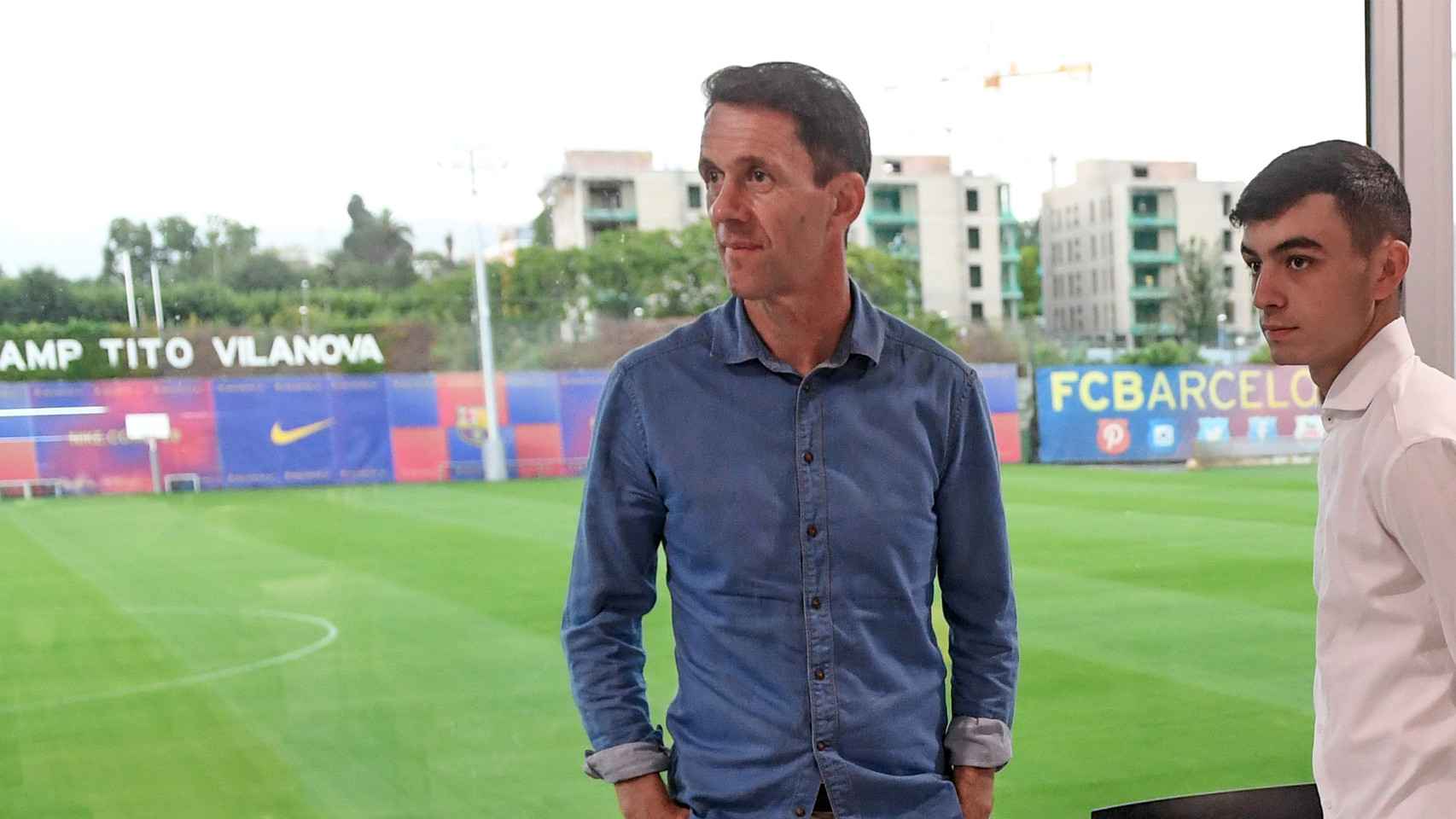 Ramon Planes, el día de la presentación del fichaje de Pedri en el Barça