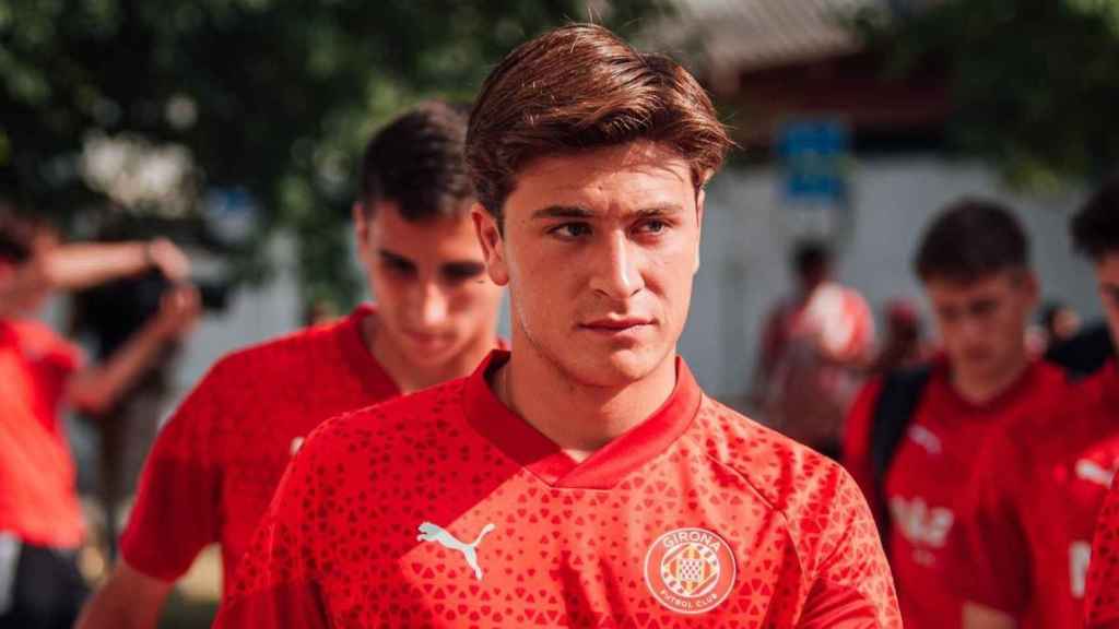 Pablo Torre, justo antes de un partido con el Girona / GIRONA