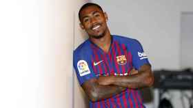 Malcom, el día de su presentación como refuerzo del FC Barcelona