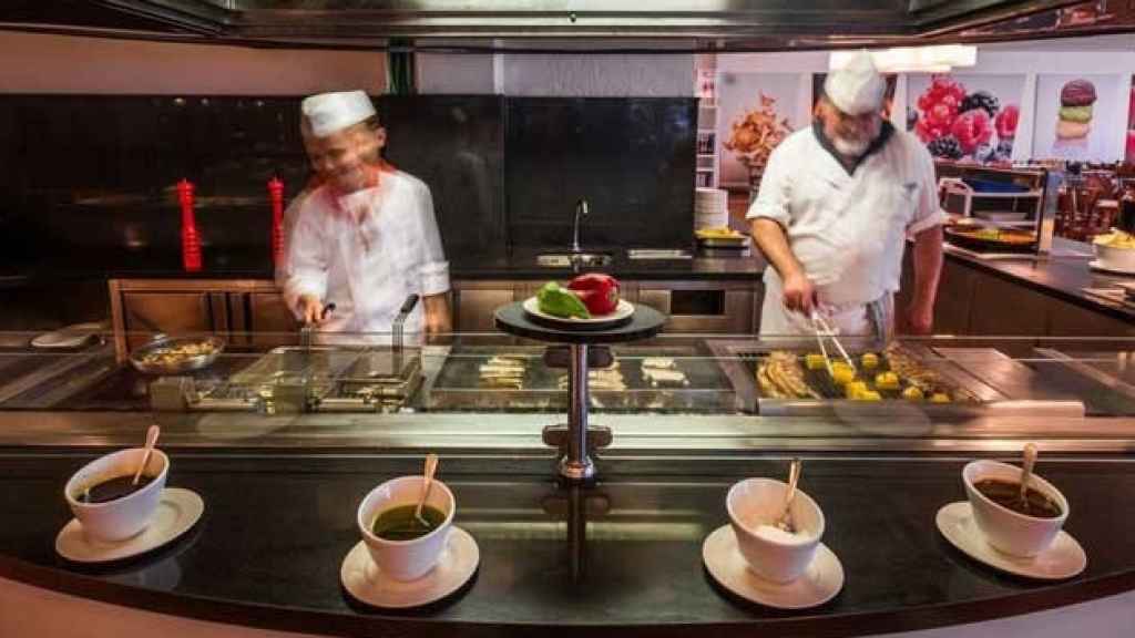 Cocina de un buffet