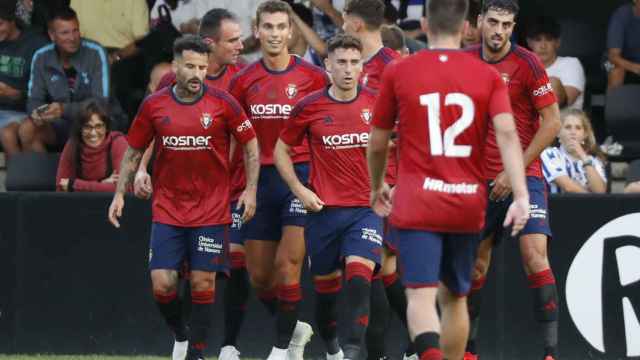 Los jugadores de Osasuna, celebrando un gol esta temporada 2022-23 / EFE