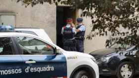 Dos agentes de Mossos d'Esquadra, en un operativo anterior