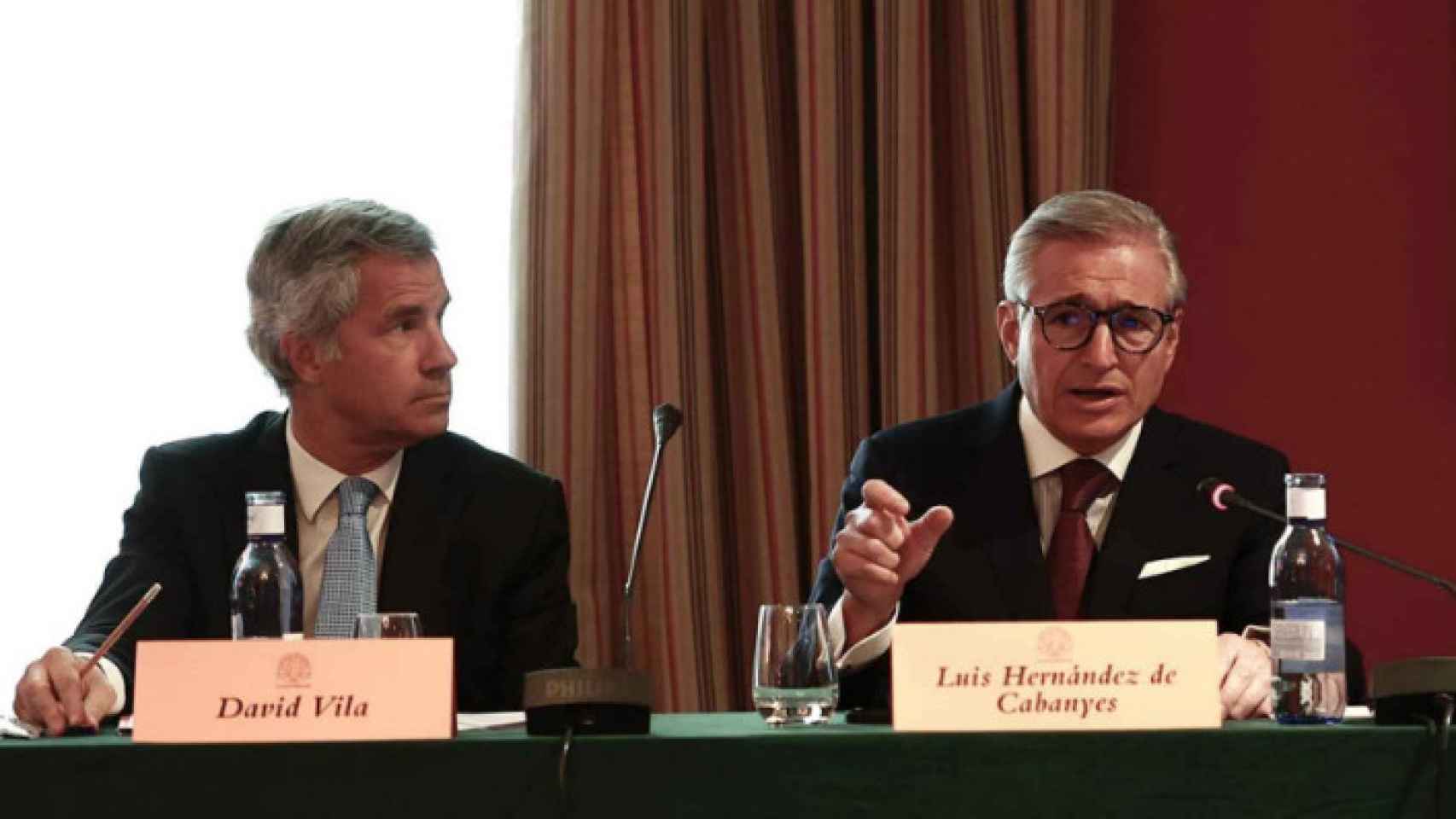 Luis Hernández de Cabanyes (der.), presidente de Renta Corporación