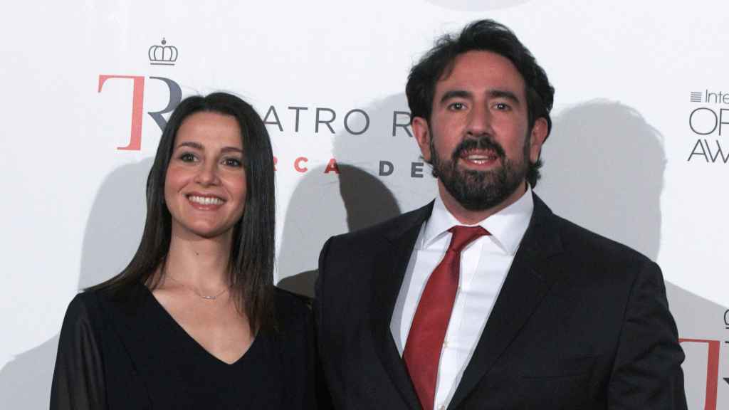 Inés Arrimadas y  Xavier Cima en la presentación de la temporada del Teatro Real en septiembre