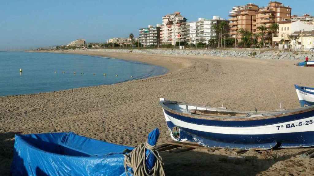 Una playa de Vilassar de Mar