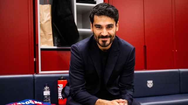 Ilkay Gundogan, durante su presentación como jugador del Barça