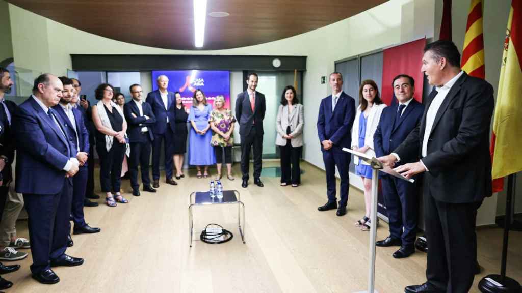 El acto de inauguración de la nueva sede de Casa Asia en Barcelona hoy