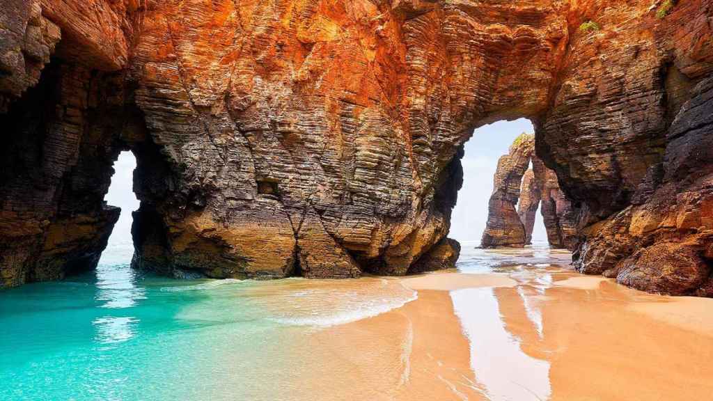 Imagen de la playa de Las Catedrales, en Ribadeo