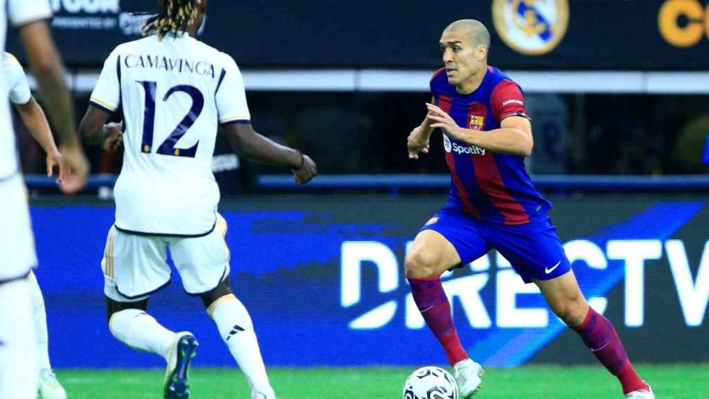 Oriol Romeu en el clásico de pretemporada contra el Real Madrid