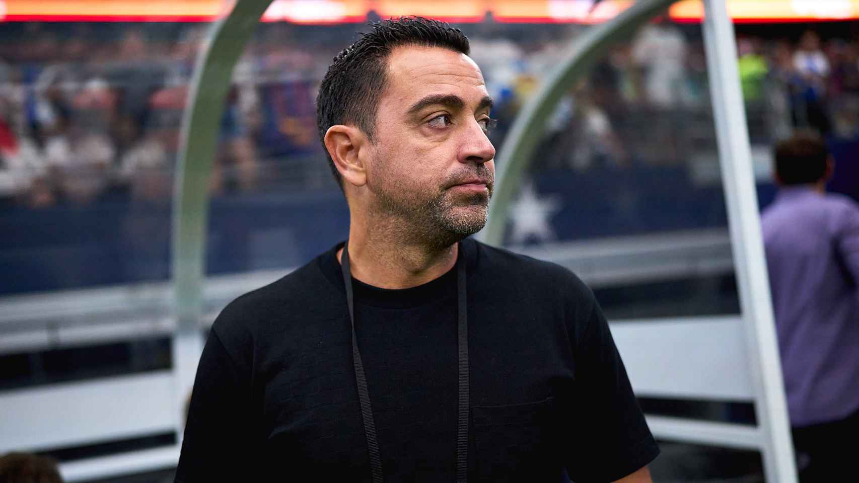 Xavi Hernández, antes del clásico frente al Real Madrid en Dallas / FCB